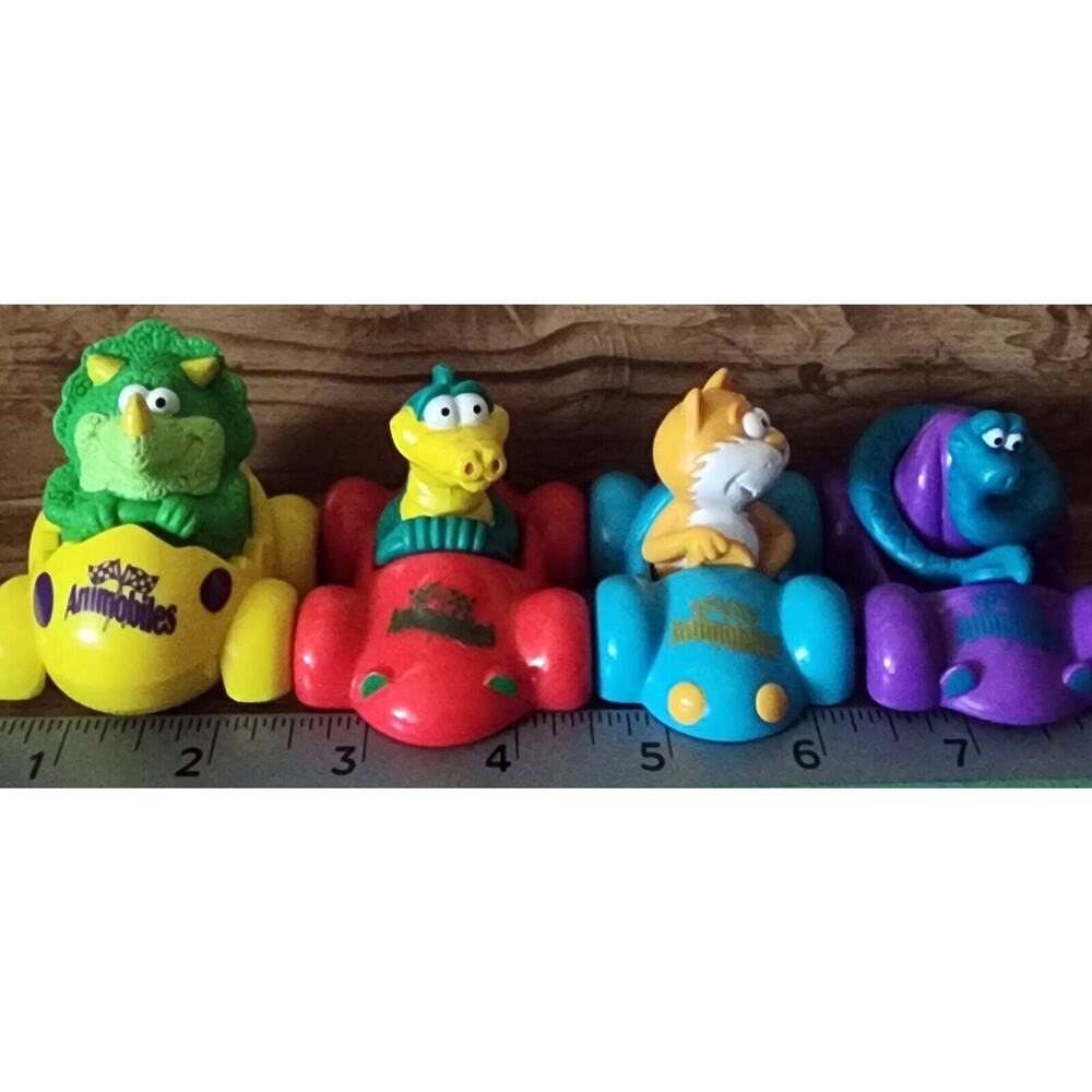 Hardees 1996 ANIMOBILES Animal Car Cat Snake Crocodile Dinosaur AniMobile Toys